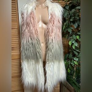 Joseph A Faux Fur Vest
